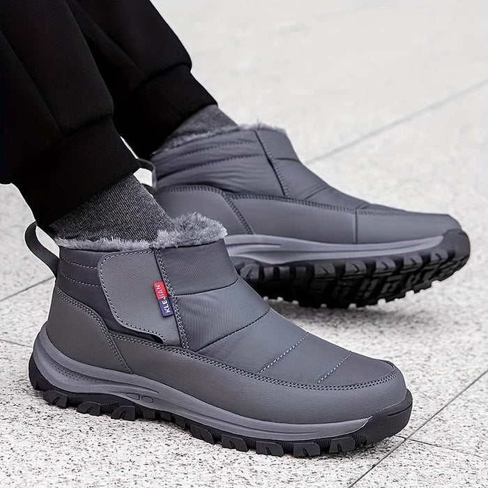 Winter Ankle Boots with Fleece Lining Waterproof