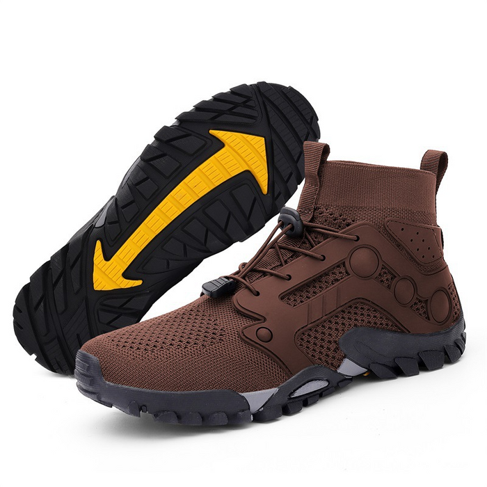 Men's Breathable Hiking Shoes High-Top Lace-Up