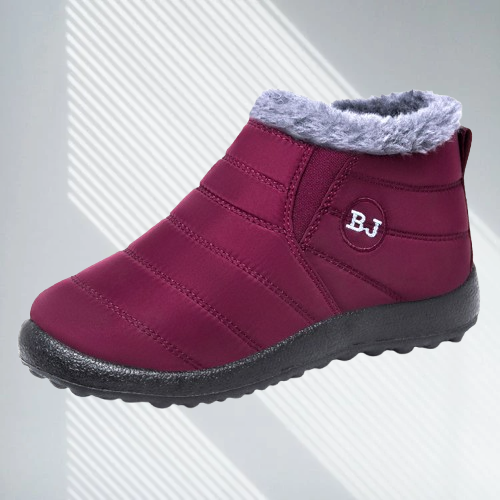 Women's Quilted Winter Ankle Boots with Fleece Lining