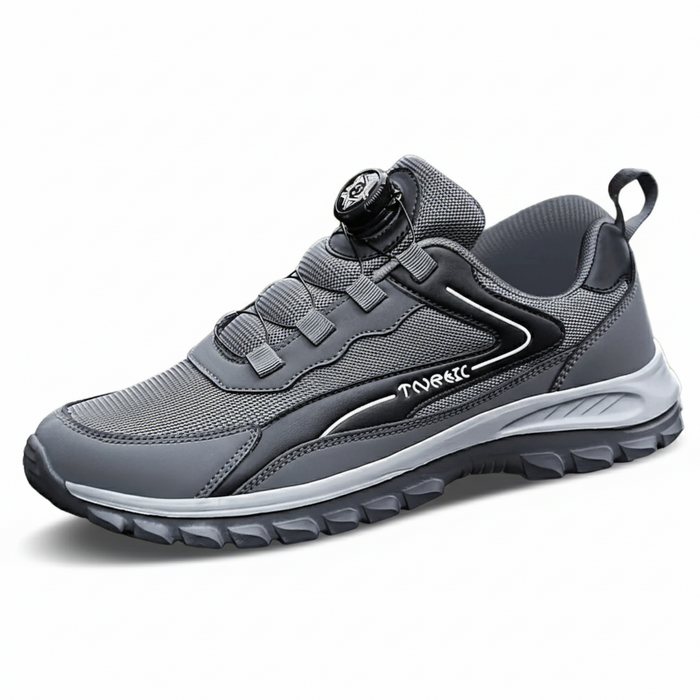 GRW Men Orthopedic Shoes Breathable Mesh Rotating Button Lightweight Active Walking