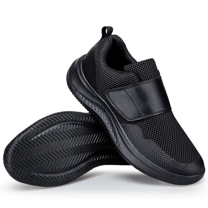 Men's Mesh Walking Shoes with Arch Support and Velcro Closure