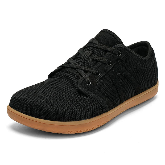 Barefoot Canvas Sneakers with Wide Toe Box and Lace-Up