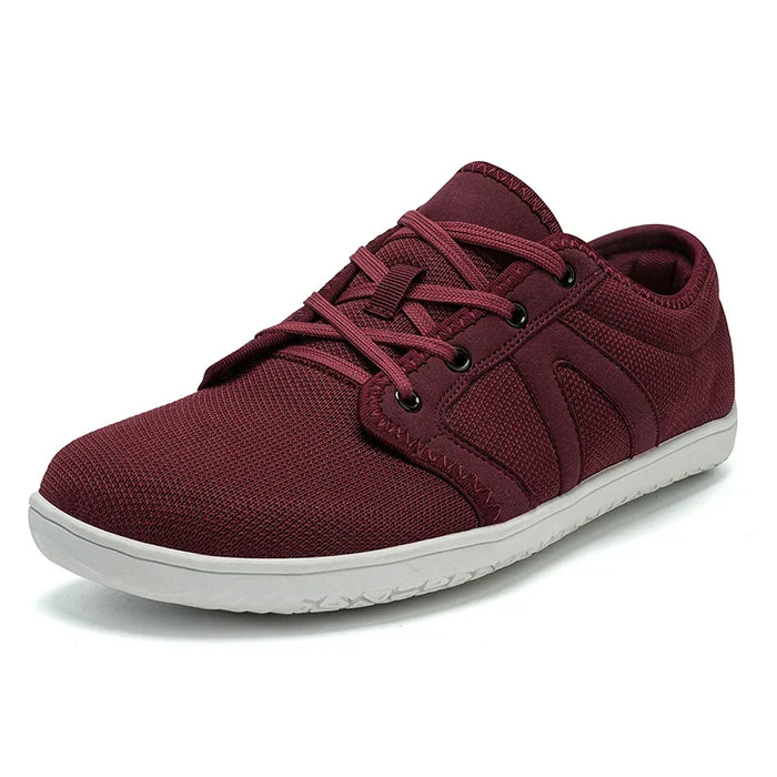 Barefoot Canvas Sneakers with Wide Toe Box and Lace-Up