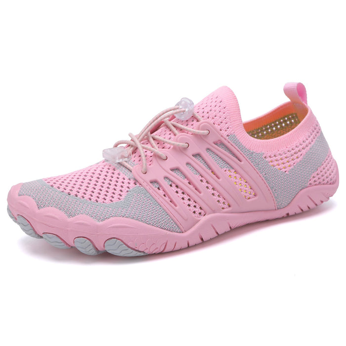 Lightweight Mesh Barefoot Sneakers with Lace-Up Closure