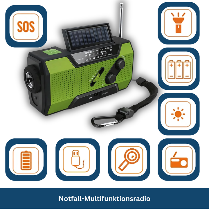 Multi Use Emergency Flashlight With 2000mAh Power Battery