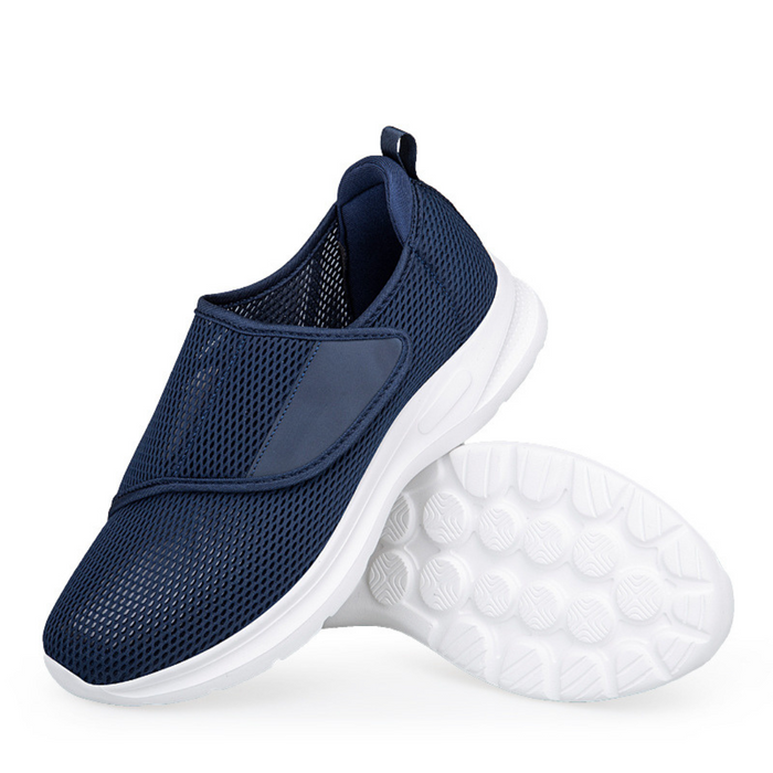 Women's Mesh Slip-On Walking Sneakers with Velcro Strap