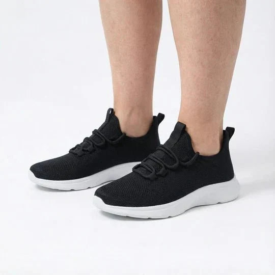 Wide Fit Ortho Comfort Sneakers with Impact-Absorbing Sole