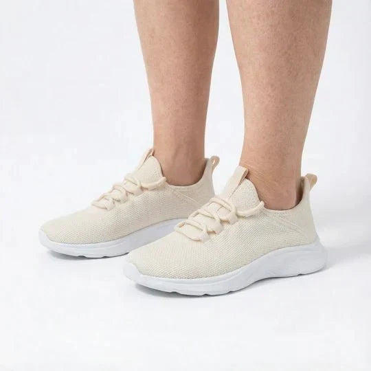 Wide Fit Ortho Comfort Sneakers with Impact-Absorbing Sole