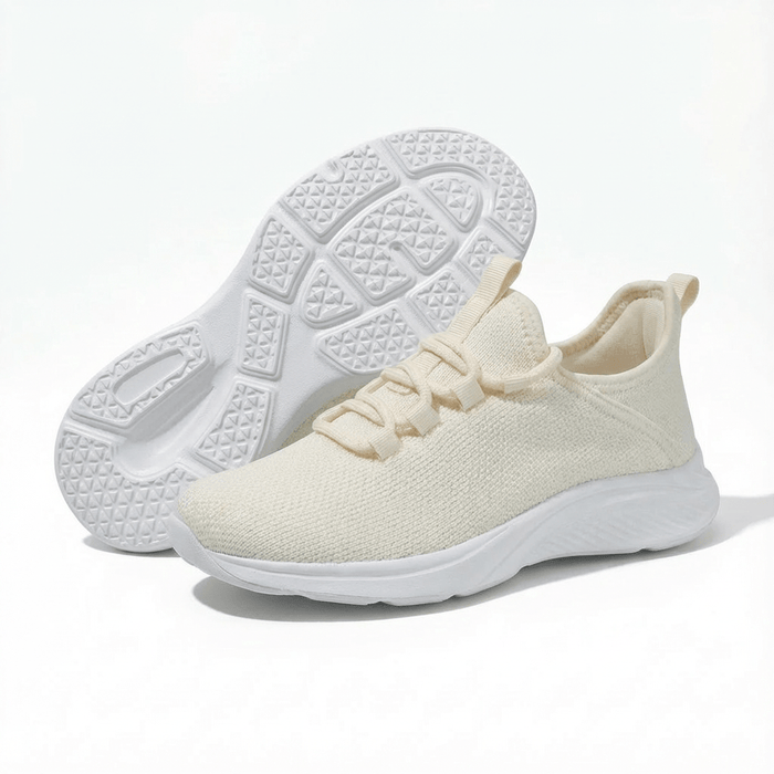 Wide Fit Ortho Comfort Sneakers with Impact-Absorbing Sole