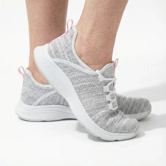 Wide Fit Ortho Comfort Sneakers with Impact-Absorbing Sole