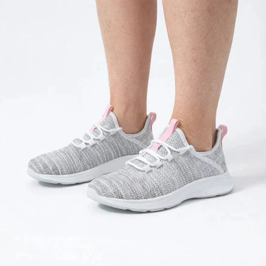 Wide Fit Ortho Comfort Sneakers with Impact-Absorbing Sole