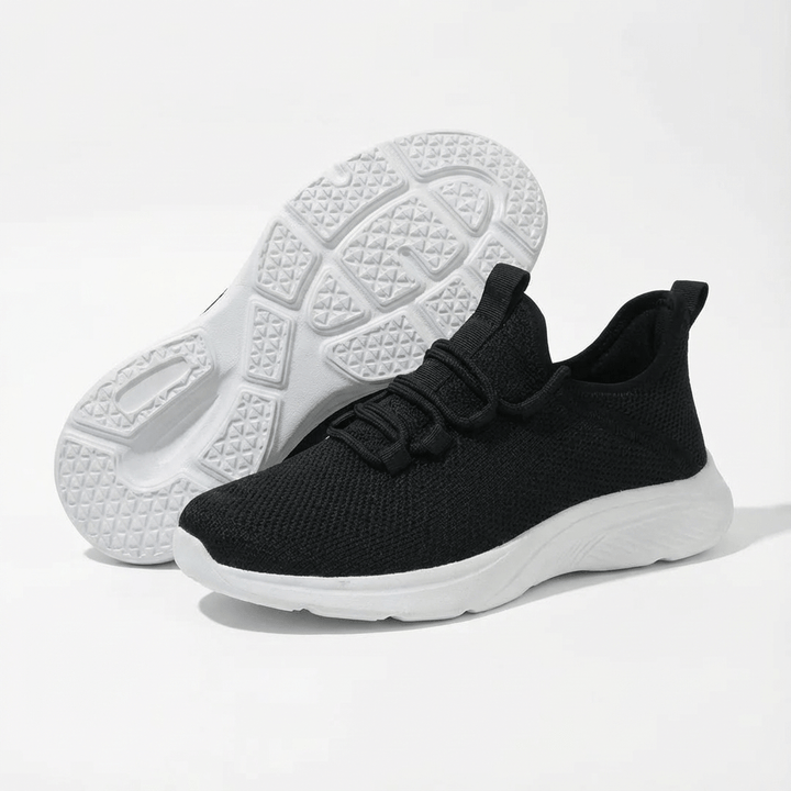 Wide Fit Ortho Comfort Sneakers with Impact-Absorbing Sole