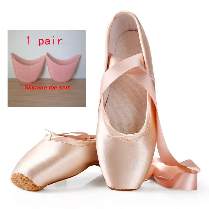 Women's Ballet Flats with Elastic Strap and Wide Toe Box