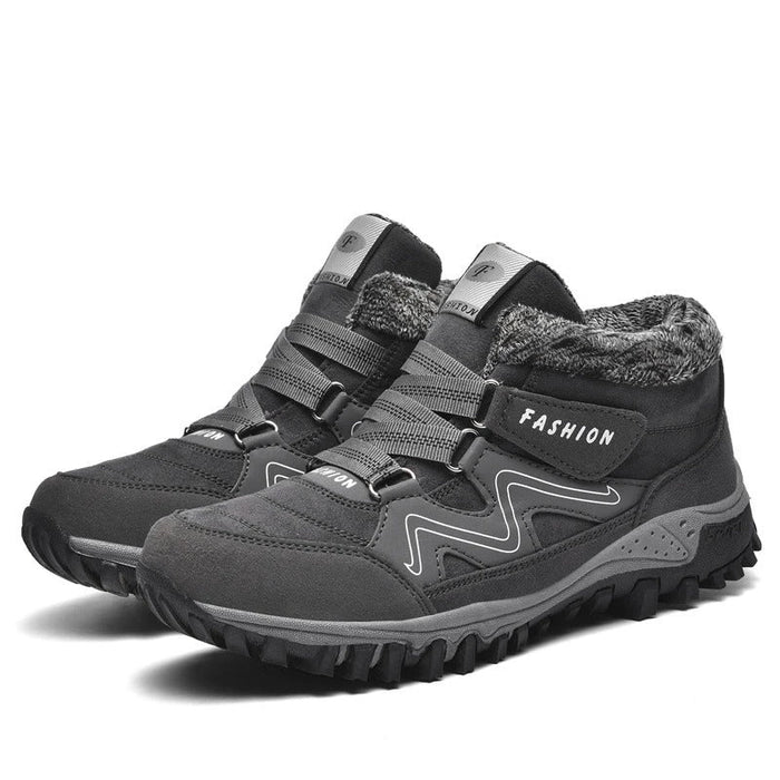 Fleece-Lined Hiking Boots with Non-Slip Sole