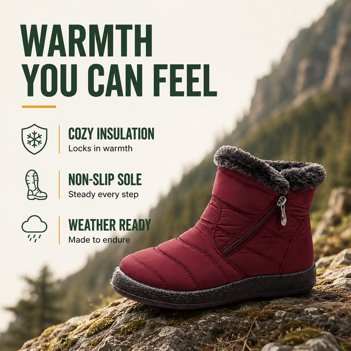 FrostTrek Women’s Waterproof Fleece-Lined Winter Boots