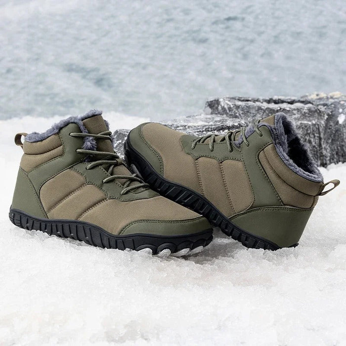 Waterproof Winter Hiking Boots with Fleece Lining