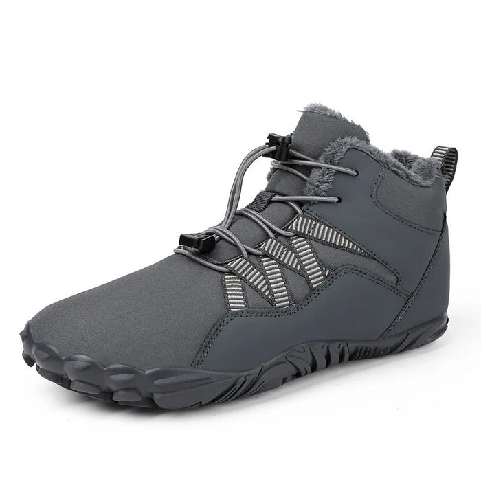 Winter High-Top Barefoot Shoes with Fleece Lining