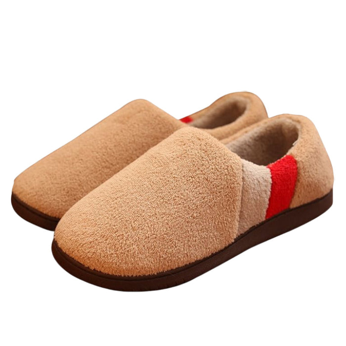 Men's Fleece House Slippers Closed-Toe Indoor Outdoor