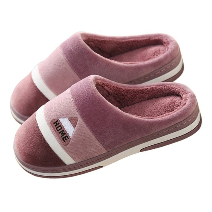 Men's Plush Lined Slippers with Anti-Slip Sole