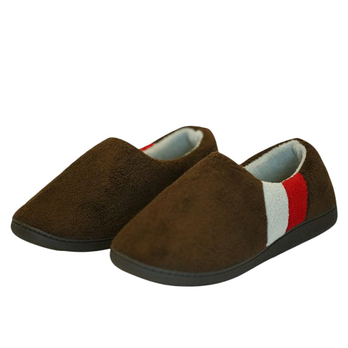 Men's Fleece House Slippers Closed-Toe Indoor Outdoor
