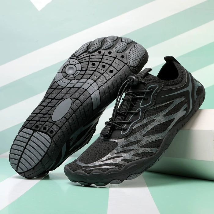 Women's Barefoot Mesh Athletic Shoes Lace-Up Flexible