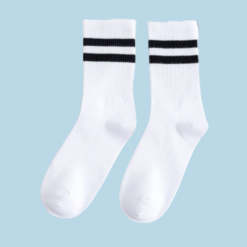 GRW Unisex Socks Breathable Soft Elastic Elegant Casual Striped Socks