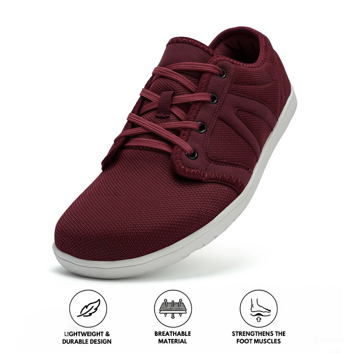 Men's Barefoot Sneakers Lace-Up Lightweight for Walking
