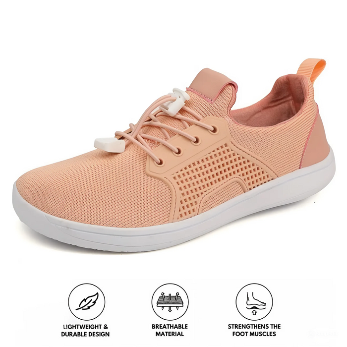 Women's Breathable Mesh Walking Shoes Lace-Up Lightweight