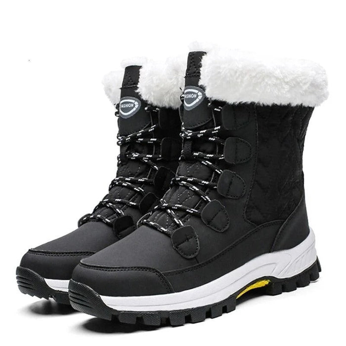 Women's Waterproof Snow Boots with Faux Fur Lining