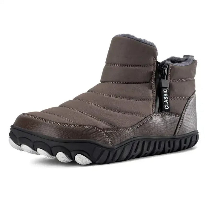 Women's Quilted Winter Ankle Boots with Side Zip