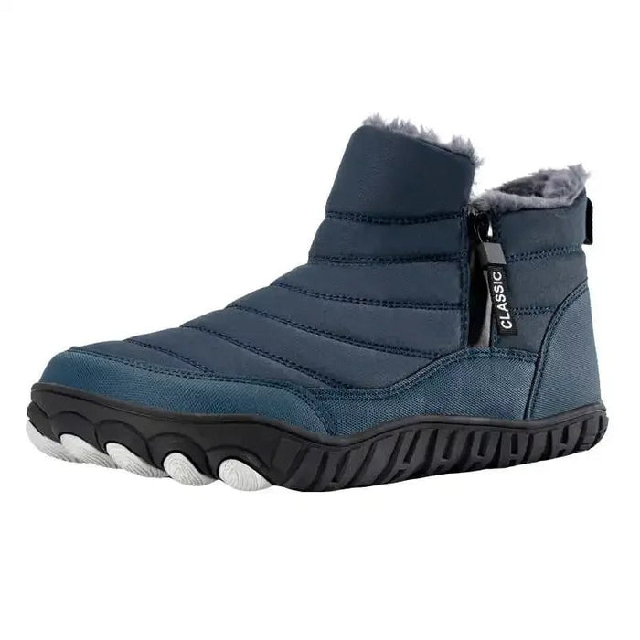 Women's Quilted Winter Ankle Boots with Side Zip